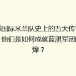 揭秘国际米兰队史上的五大传奇射手，他们是如何成就蓝黑军团的辉煌？